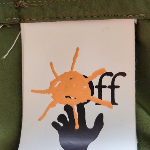 Off-White hooded waterproof windbreaker/jacket/rain coat Sz 12 - Picture 6 of 8